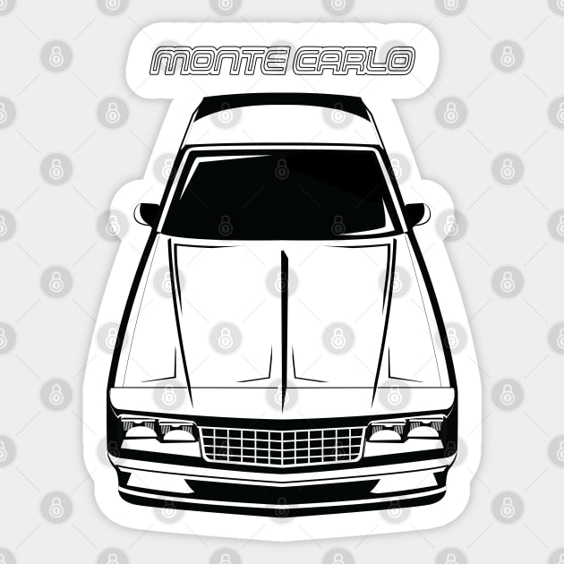 Chevrolet Monte Carlo 1984-1989 Sticker by V8social